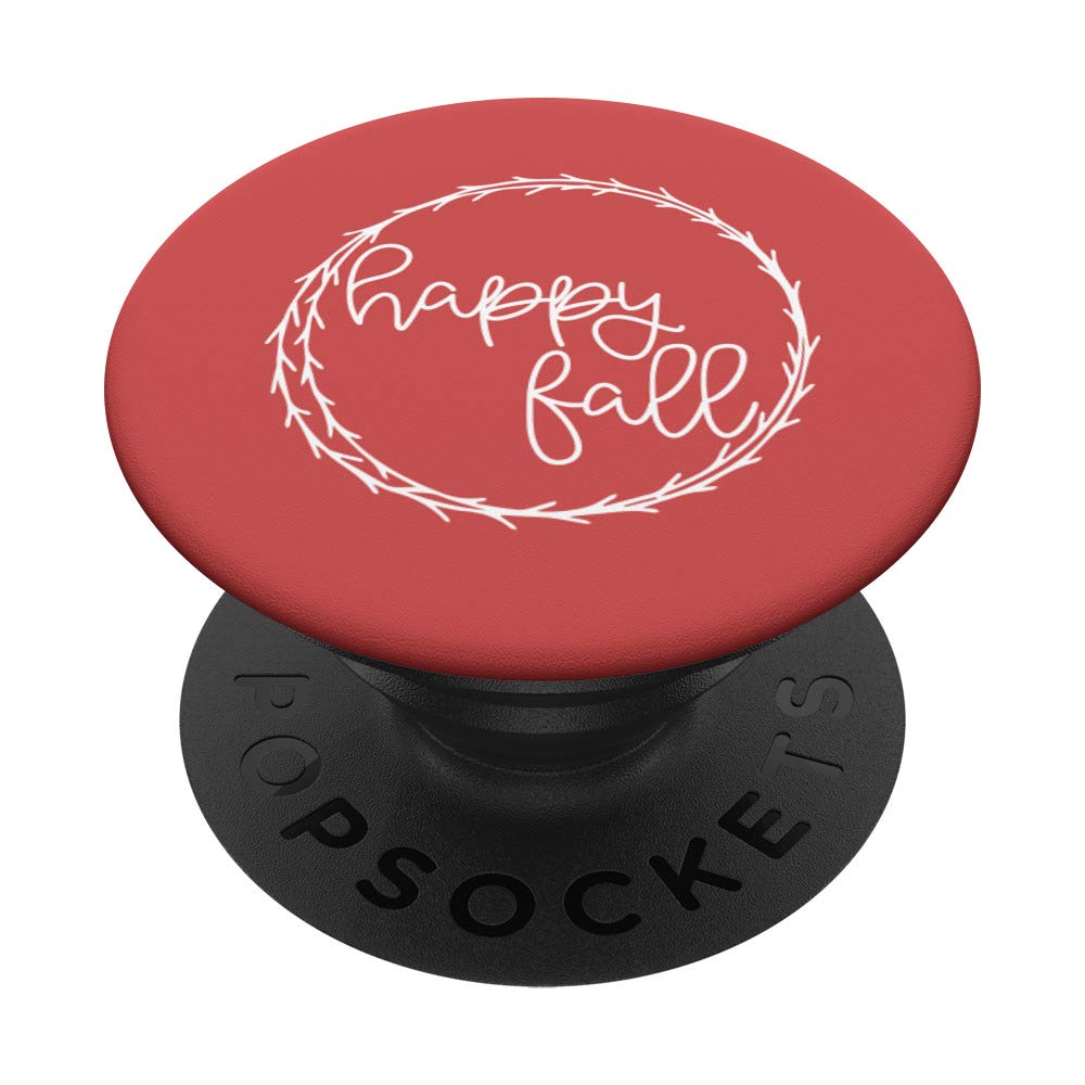 Happy Fall Cute Autumn Gift for Women - Thanksgiving Phone Grip Stand for iPhone & Android - Perfect for Seasonal Decor & Holiday Gifting
