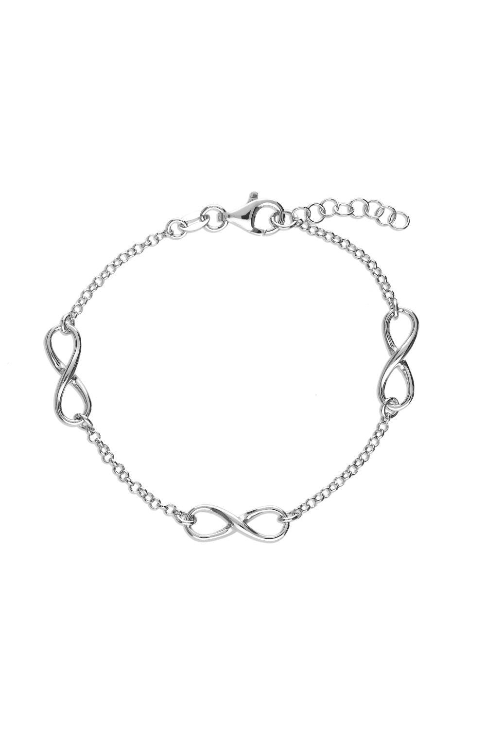 Lightweight Sterling Silver Infinity Bracelet for Women - Elegant & Dainty Jewelry Gift for Anniversary, Birthday, or Everyday Wear
