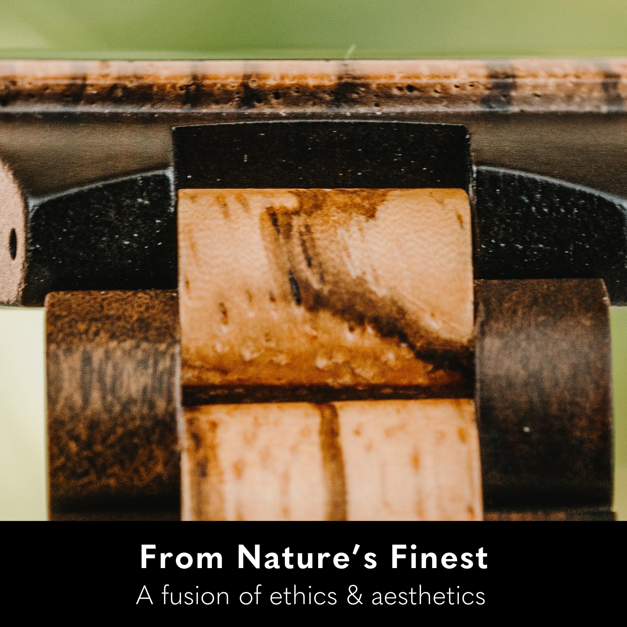 Men's Wooden Watches - Japanese Quartz Analog, Ebony & Walnut - Stylish for Daily Wear