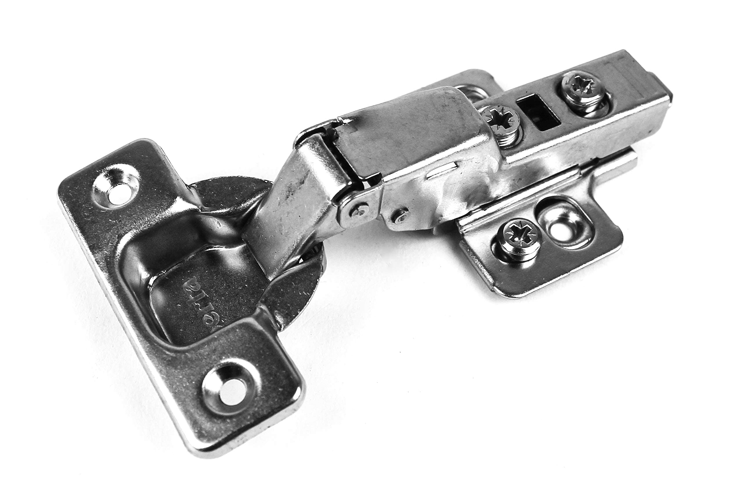 40-Piece Berta Soft Close Frameless Cabinet Hinges - 110° Half Overlay, 6-Way 3-Cam Adjustable Concealed Hinges for Kitchen & Bathroom Cabinets - Perfect for DIY Installation & Cabinet Upgrades
