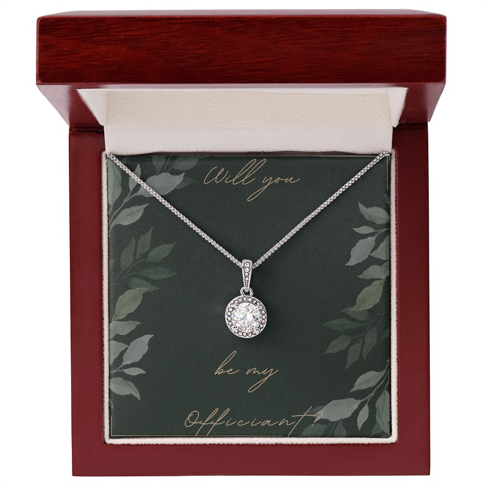 Officiant Gifts for Wedding - Elegant 'Will You Be My Officiant' Necklace - Perfect for Wedding Officiant Proposal & Minister Appreciation Gifts