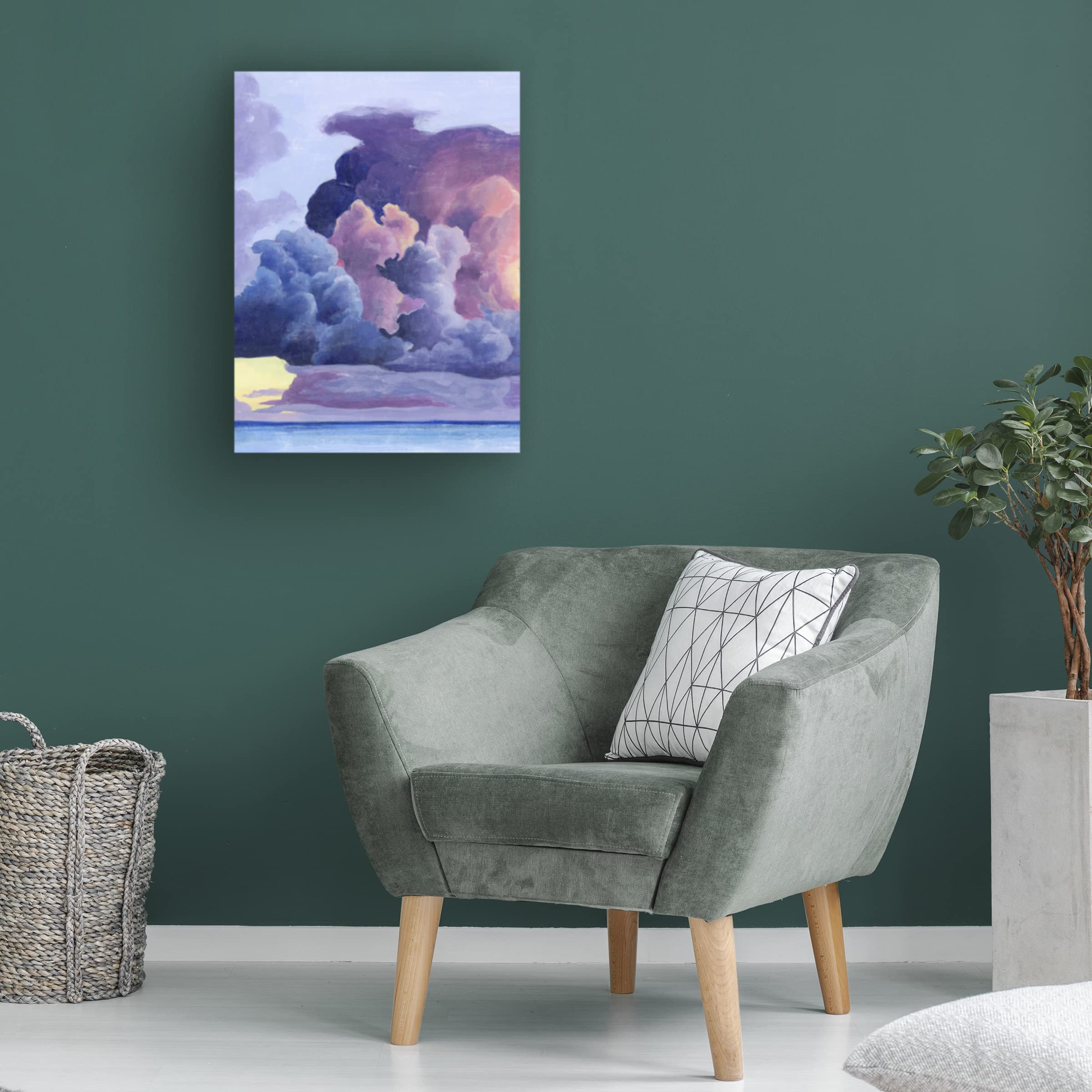 Grace Popp 'Magnificent Sky I' Canvas Wall Art Print - Modern Landscape Painting for Living Room, Bedroom & Office Decor