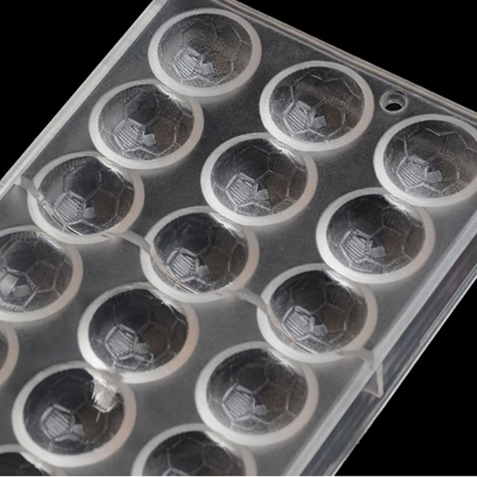 Premium Polycarbonate Football Chocolate Molds - Clear Hard Plastic DIY Candy & Pastry Baking Tools for Homemade Treats (S5-19267) | Perfect for Birthday Parties, Holiday Gifts & Football-Themed Desserts