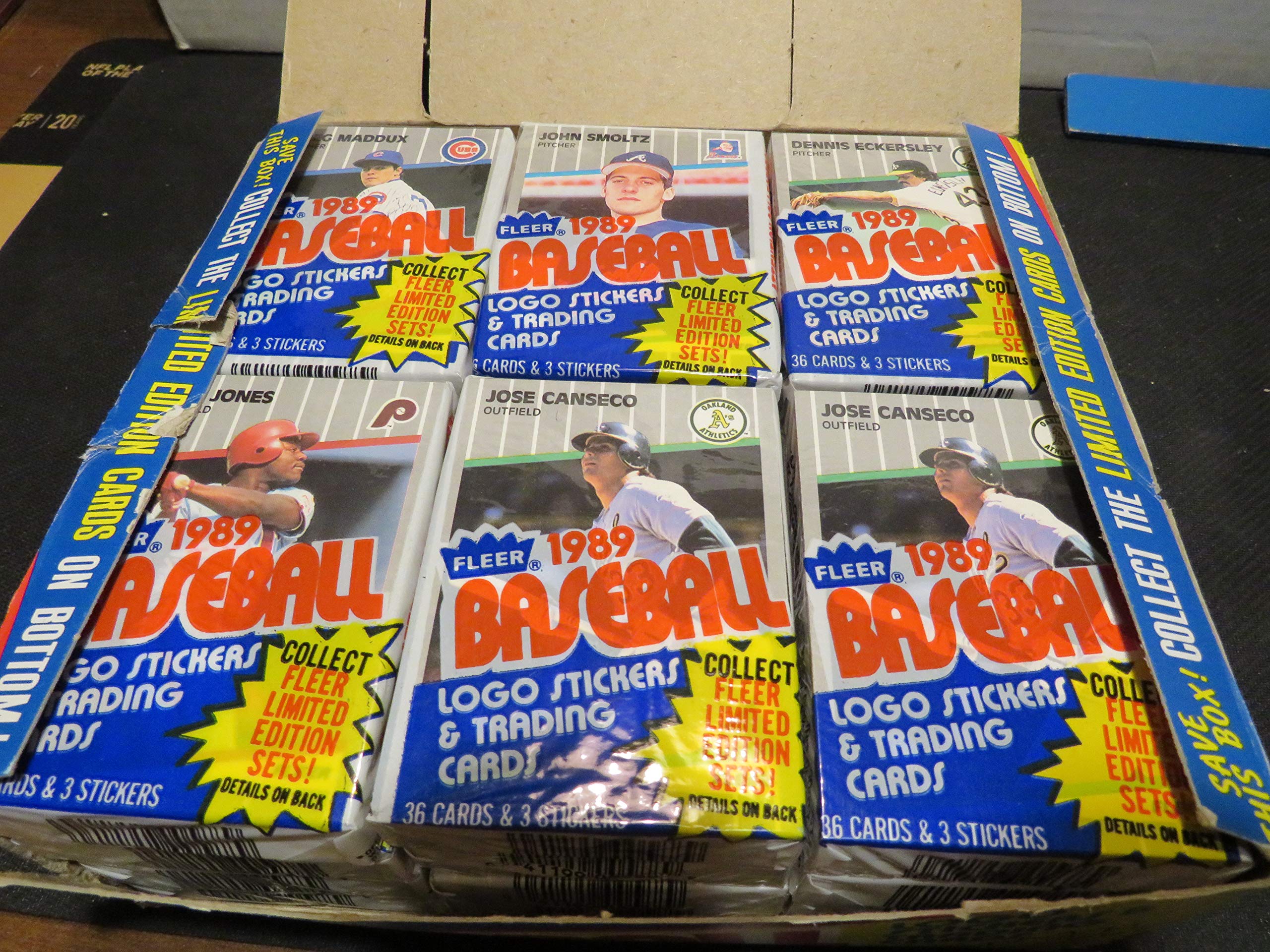 1989 Fleer Cello Baseball Card Box - Complete Set Collectors Edition for Sports Memorabilia & Trading Card Enthusiasts - Perfect for Display, Storage, and Investment Collection
