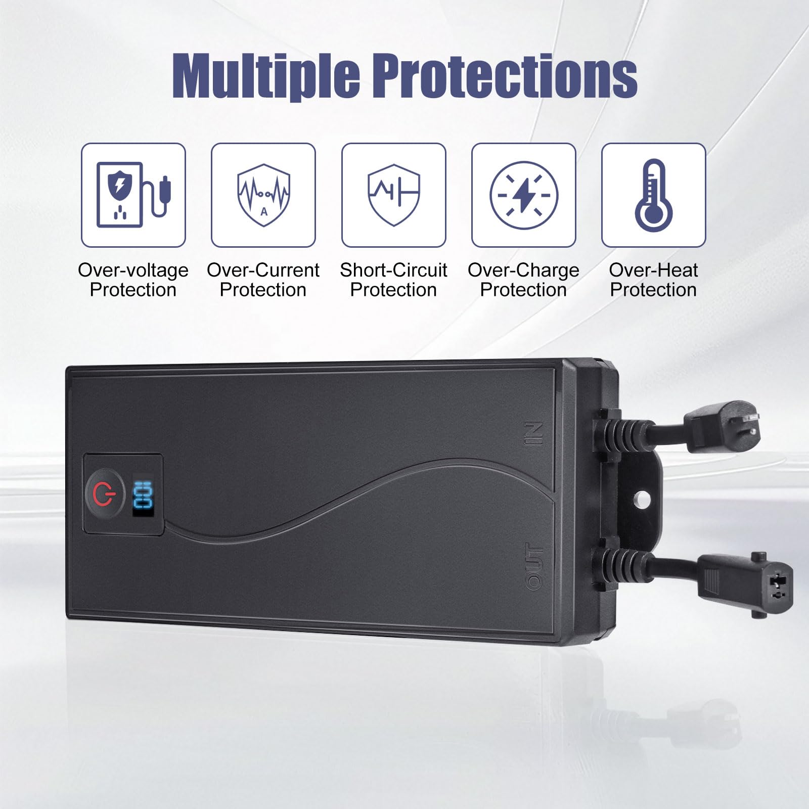 Universal 2500mAh Rechargeable Battery Pack for Electric Recliners - 2-Pin Wireless Power Supply for Sofas, Lift Chairs & Reclining Furniture | Perfect for Home Theater, Living Room & Bedroom Comfort