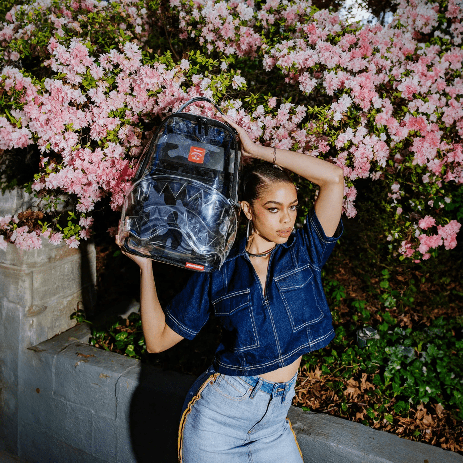 Clear As Night Clear DLX Backpack - Stylish Transparent Backpack for School, Travel & Concerts | Waterproof & Durable See-Through Design