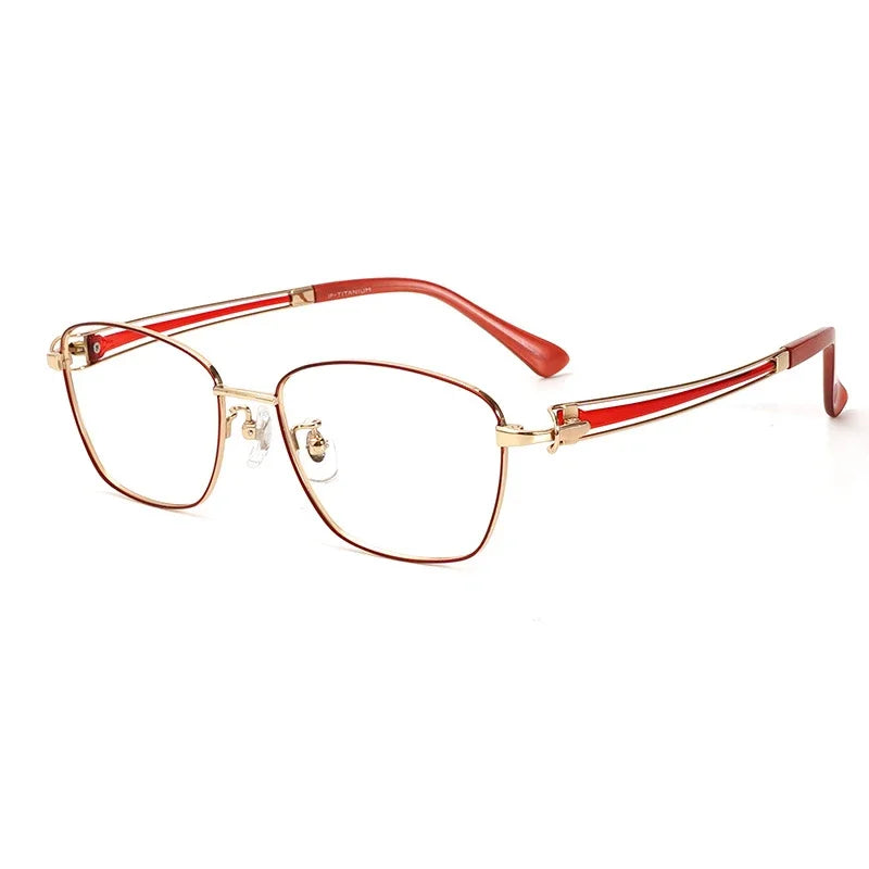 Aror Unisex Full Rim Square Polygon Titanium Eyeglasses 95233 - Lightweight & Durable Frame for Men & Women - Perfect for Reading, Work & Fashion Accessories