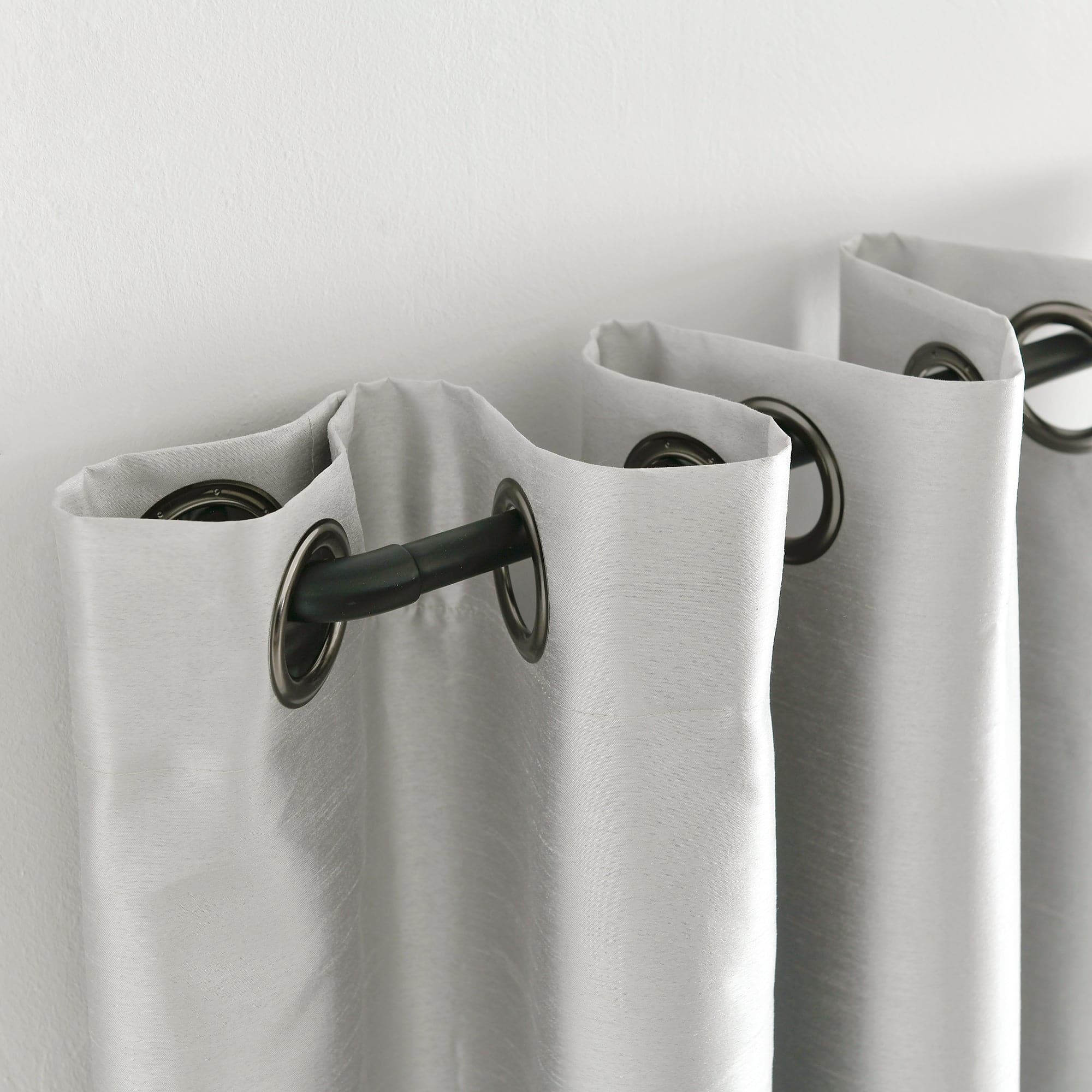 Blackout Window Curtains - 100% Light Blocking Faux Silk Drapes for Bedroom & Living Room - Thermal Insulated Room Darkening Curtain Panels for Better Sleep & Privacy