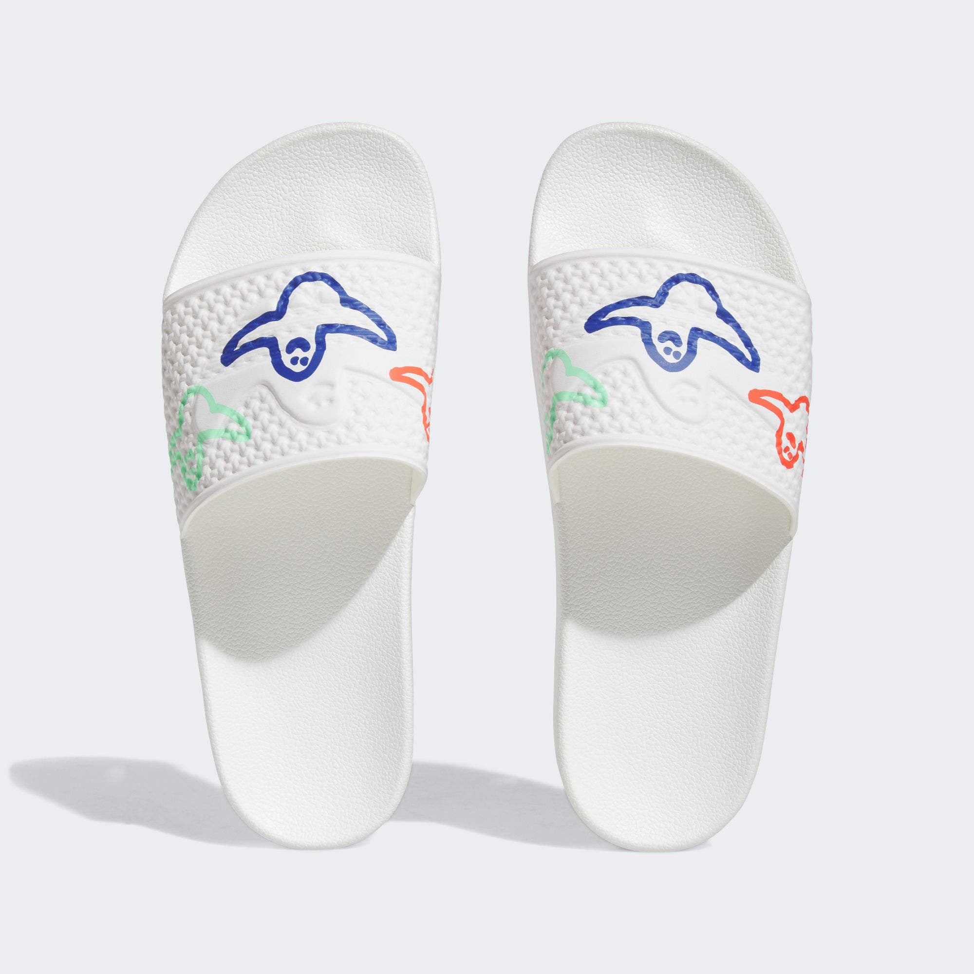 Adidas Shmoofoil Slide Shoes HQ2034 - White | Comfortable Men's & Women's Slides for Beach, Pool & Casual Wear