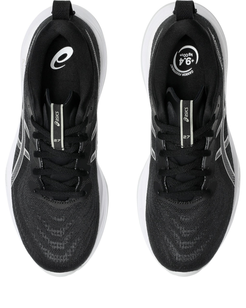 Women's ASICS GEL-Cumulus 27 WIDE Running Shoes - Black/Concrete - Cushioned Support for Road Running, Jogging & Gym Workouts