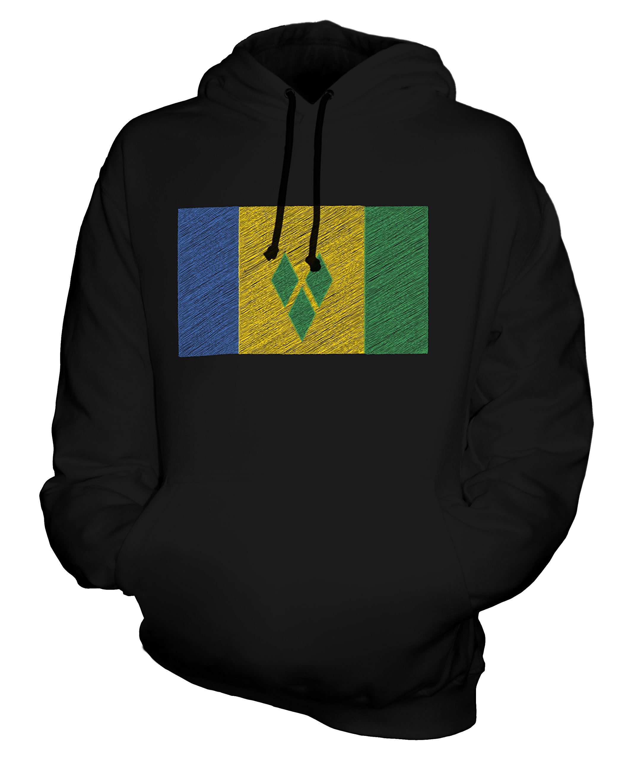 Unisex Saint Vincent and The Grenadines Flag Print Hoodie - Men's & Women's Pullover Sweatshirt for Casual Wear, Street Style, and Patriotic Fashion