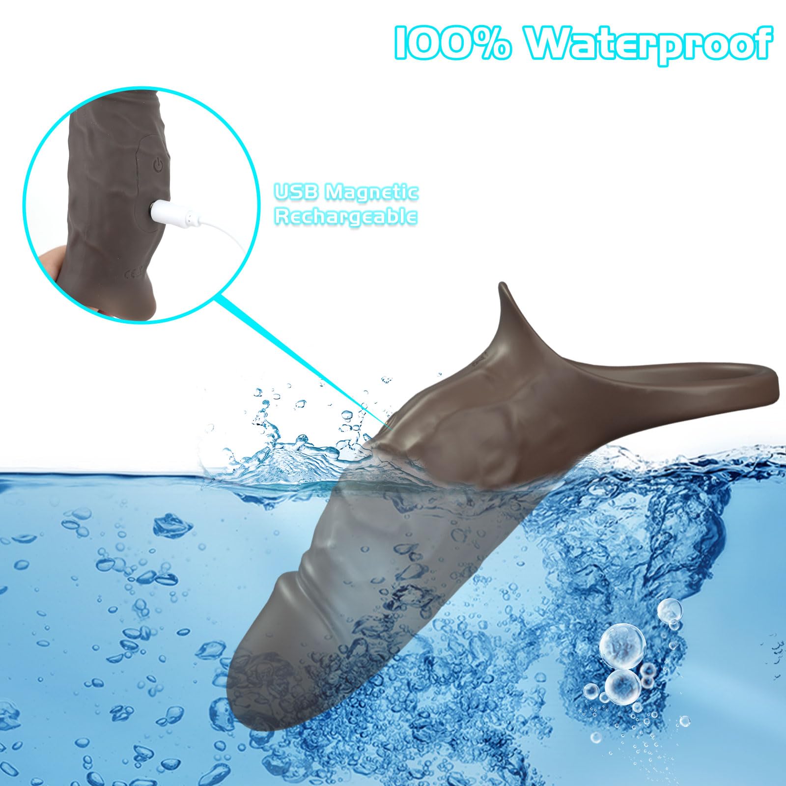 Vibrating Penis Sleeve Cock Ring - Premium Liquid Silicone Couples Sex Toy for Men & Women | Penis Extender, Girth Enhancer & Testicle Stimulator | G-Spot & Clitoral Pleasure | Perfect for Couples Play & Solo Use | LNIIY Adult Pleasure Product
