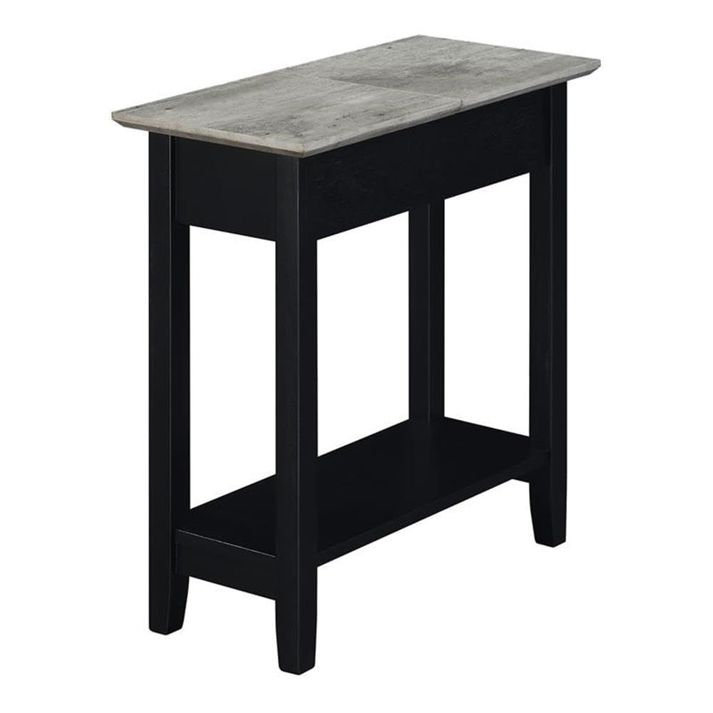 Premium Black Wood Finish End Tables - Set of 2 for Living Room, Bedroom & Office - Modern Home Square Furniture for Small Spaces & Decor