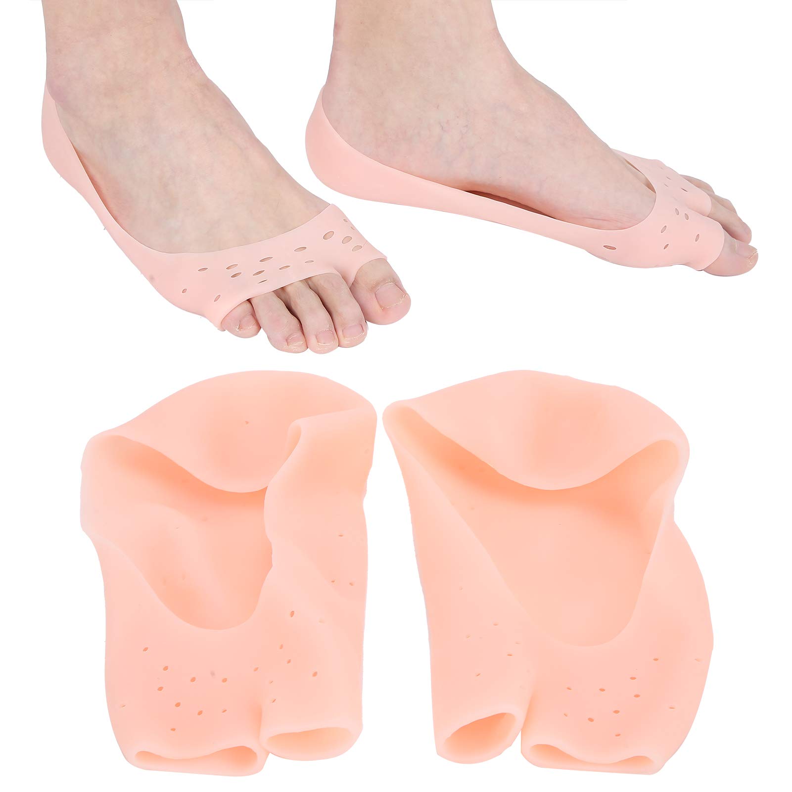 Moisturizing Gel Heel Socks for Dry Cracked Feet - Breathable Washable Foot Care Socks Softens & Removes Calluses - Perfect for Nurses, Athletes & Daily Foot Care at Home