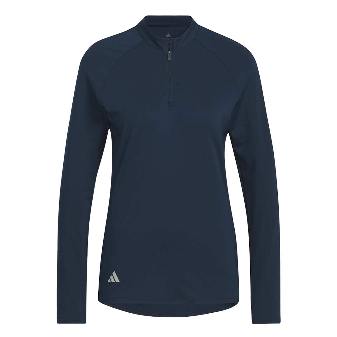 adidas Women's 1/4 Zip Long Sleeve Polo Shirt HY3974 - Athletic Golf Tennis Workout Top for Sports & Casual Wear