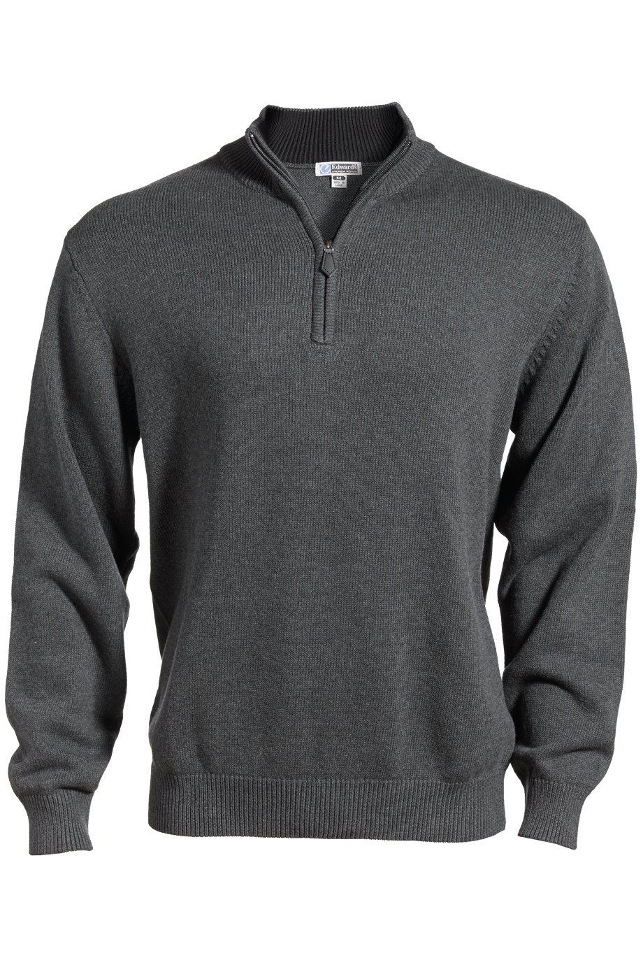 Edwards Quarter Zip Cotton Blend Sweater for Men | Soft Casual Pullover for Fall & Winter | Perfect for Office, Outdoor & Travel
