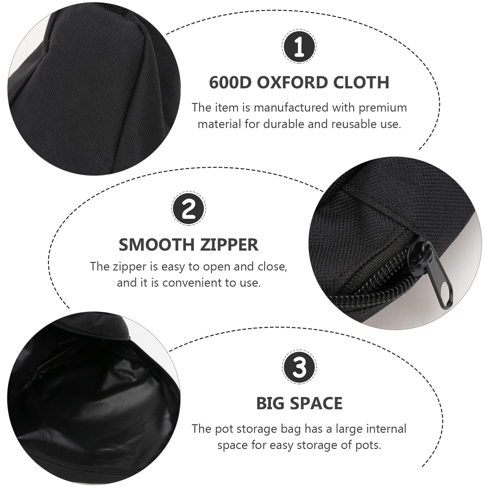 Premium Heavy Duty Cast Iron Skillet Bag - Durable Chef Cooking Utensil Organizer for Camping, Outdoor Cooking & Kitchen Storage - Ideal for Dutch Ovens, Pans & Grill Accessories