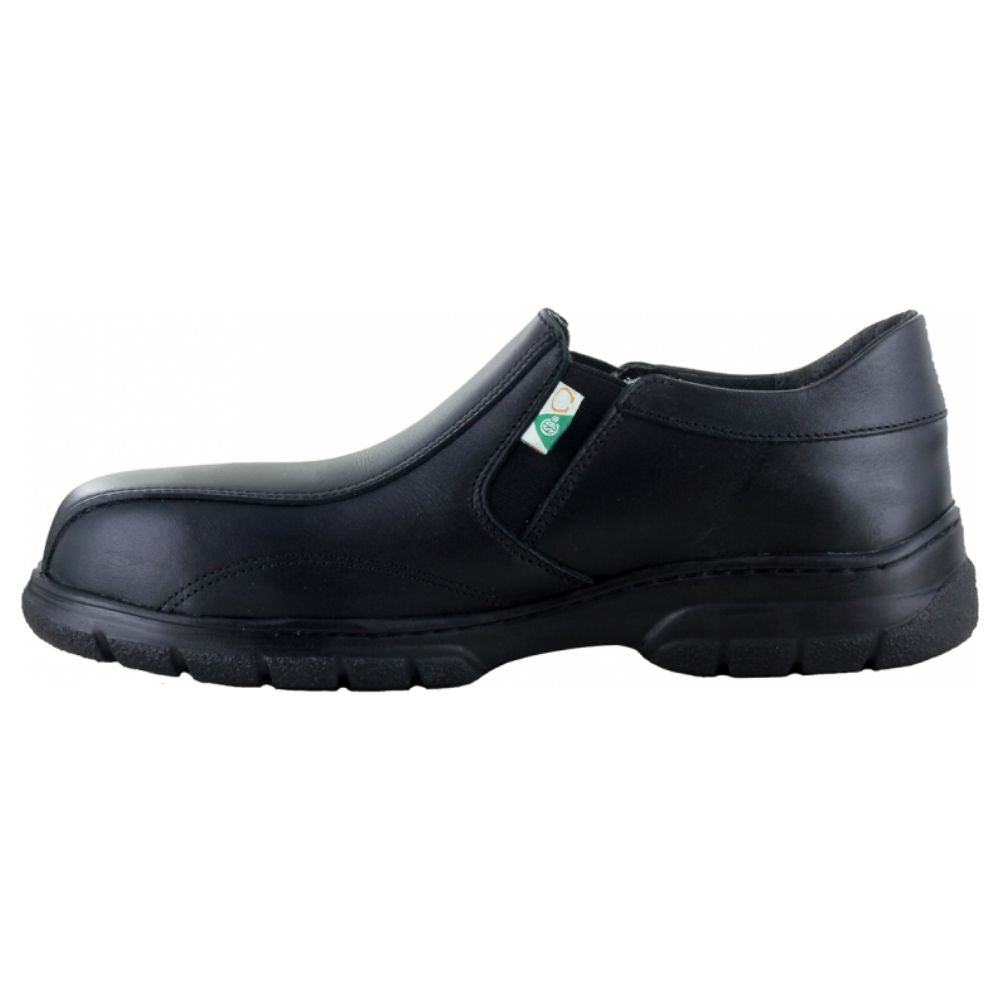 Mellow Walk Quentin Men's Slip-On Composite Toe Work Shoes - Metal-Free Safety Footwear for Construction & Warehouse | Lightweight Comfort for All-Day Wear