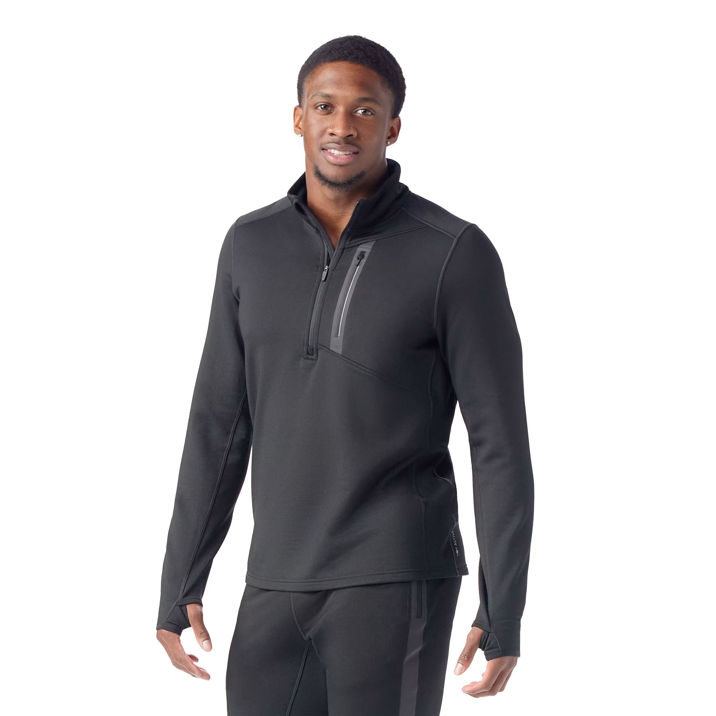 Men's Active Fleece 1/2 Zip Pullover - Lightweight & Breathable for Outdoor Workouts, Hiking & Casual Wear - SW002620