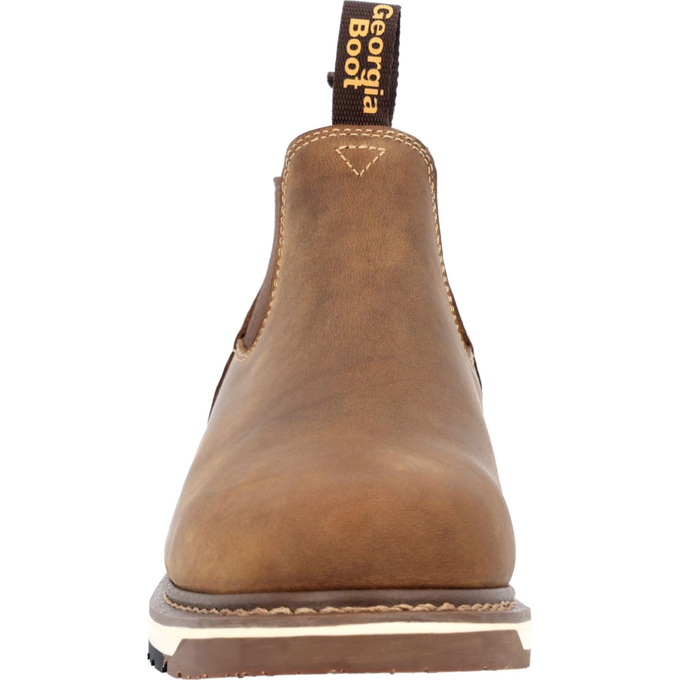 Georgia Boot AMP LT Wedge Work Romeo Slip-On Shoes - Size 10 (W) - Comfortable & Durable Work Boots for Construction, Landscaping & Outdoor Jobs