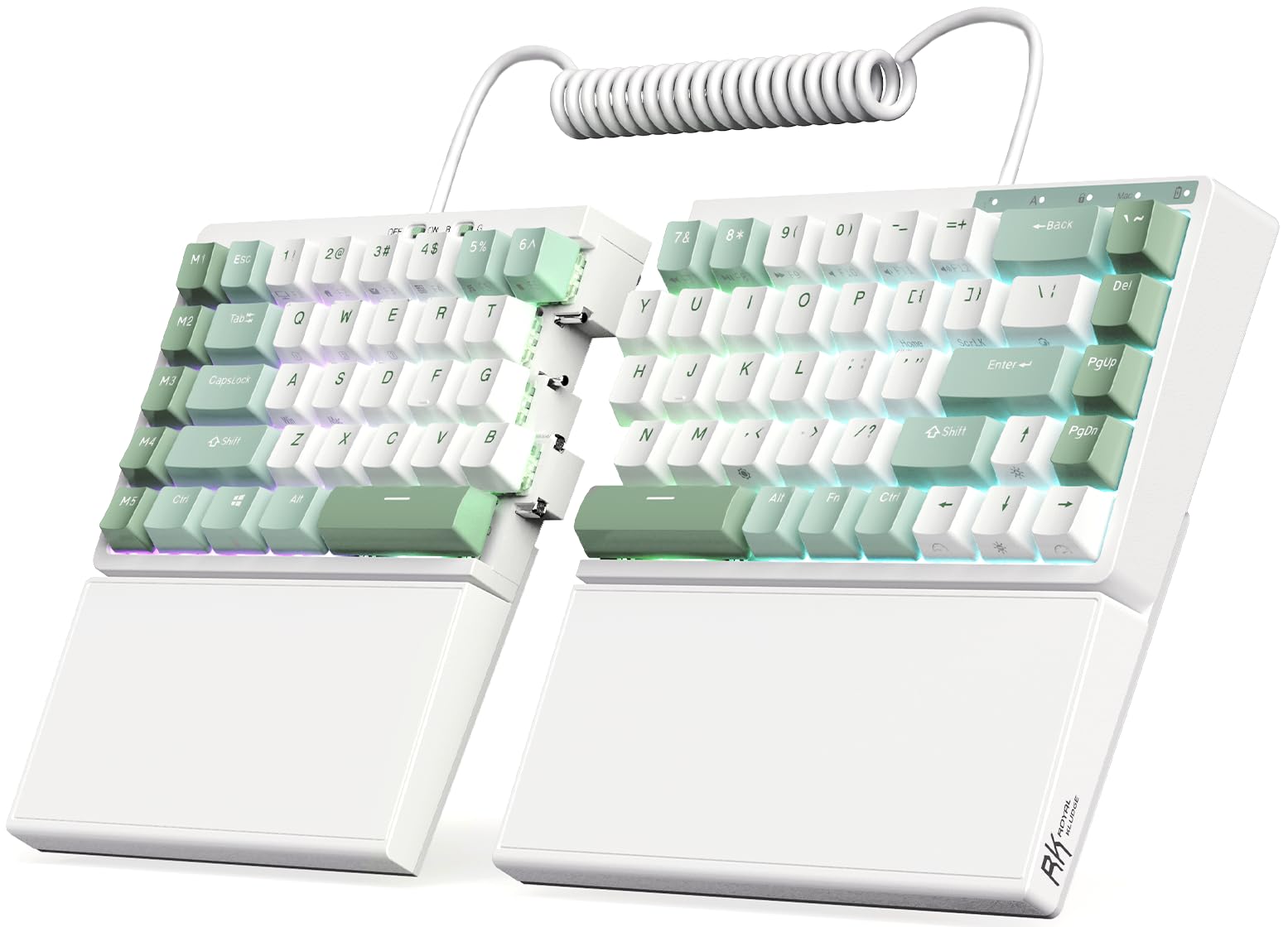 RK RKS70 Wireless Mechanical Keyboard - 75% RGB, Hot Swappable for Gaming & Office (Win/Mac)