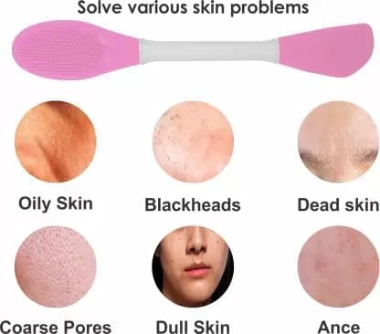 Zyomatiq 3-Pack Premium Soft Facial Mask Applicator - Skin Care Tool for Cream, Lotion & Makeup Removal - Charcoal Mixed Massage Spatula for Face & Body (Multi-Use) | Perfect for Spa, Home Skincare & Travel Beauty Routine