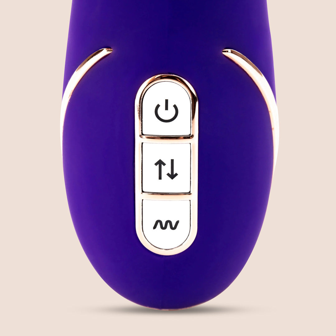 Jack Rabbit® Signature Silicone Thrusting Rabbit Vibrator - Dual Stimulation with Powerful Vibrations & Thrusting Motion | Perfect for Solo Play & Couples Intimacy