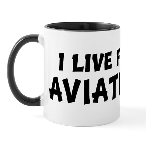 White/Black Inside - Live For AVIATION Mug
