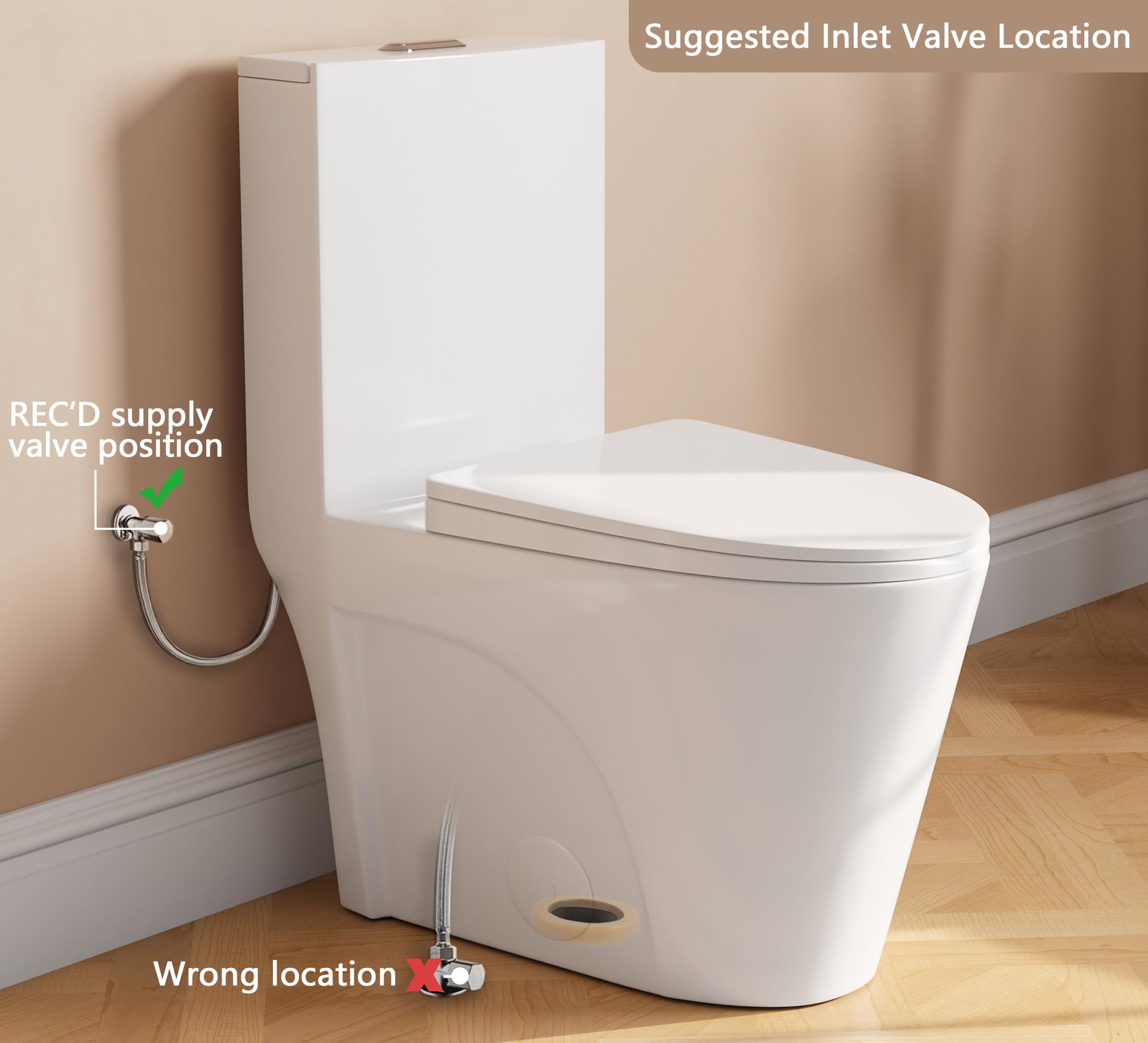 DeerValley Elongated One Piece Toilet - 17