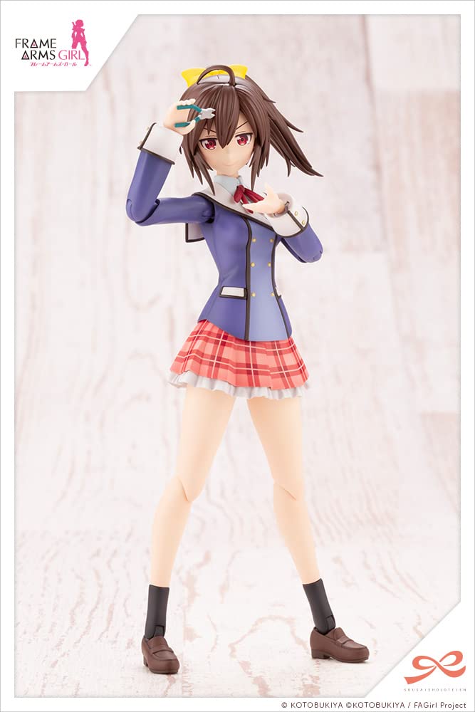 KOTOBUKIYA Sousai Shojo Teien: Ao Gennai (Wakaba Girls’ High School Winter Uniform) Blue Anime Figure - Perfect for Collectors, Display, and Cosplay Inspiration