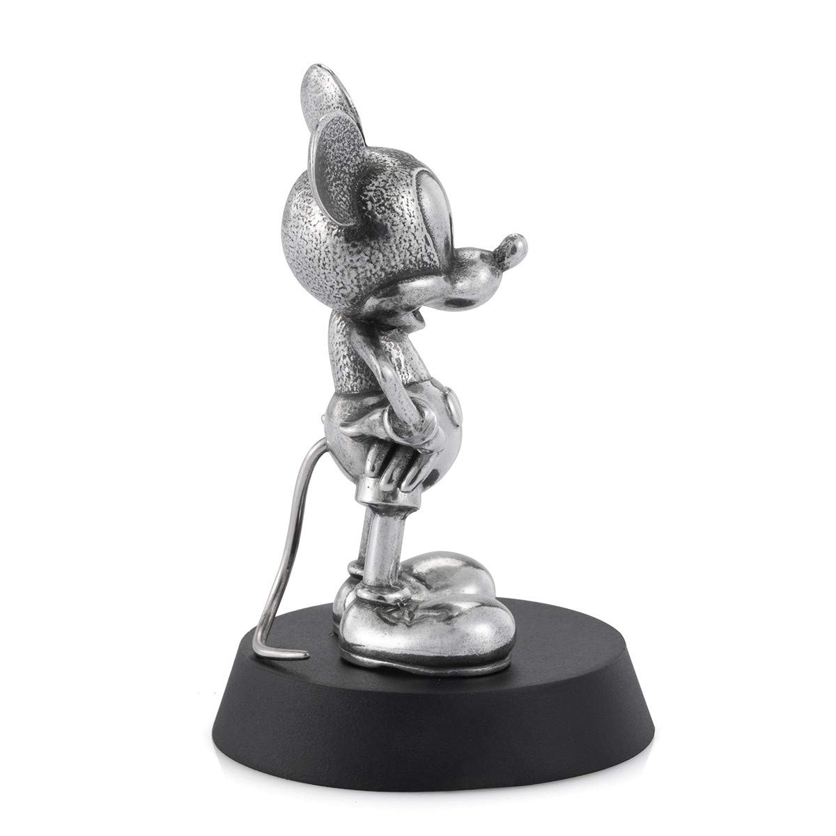 Royal Selangor Pewter Mickey Mouse Statue - Steamboat Willie 90th Anniversary Collectible Gift, Handcrafted Tin Figurine for Disney Fans, Home Decor & Office Display