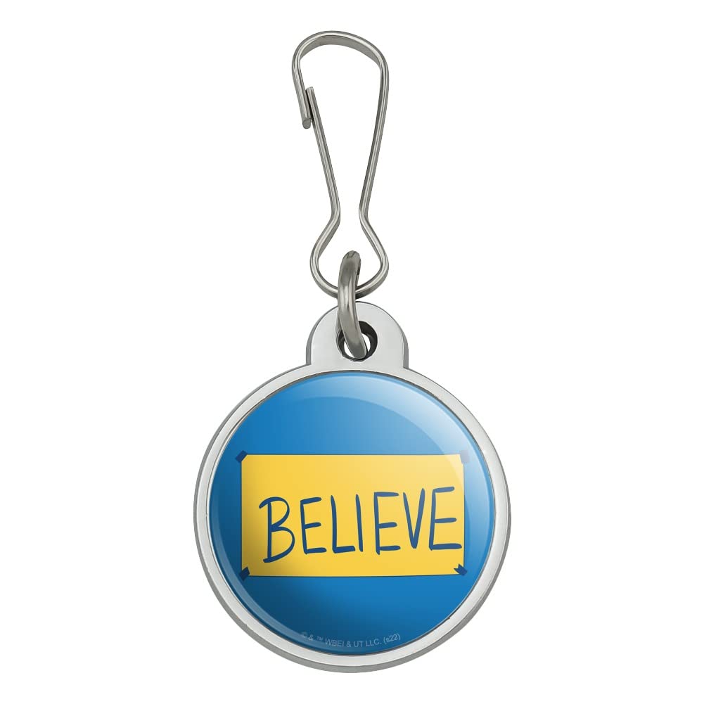 Ted Lasso Believe Jacket Handbag Purse Luggage Backpack Zipper Pull Charm - Inspirational Keychain Accessory for Fans, Travel & Everyday Carry