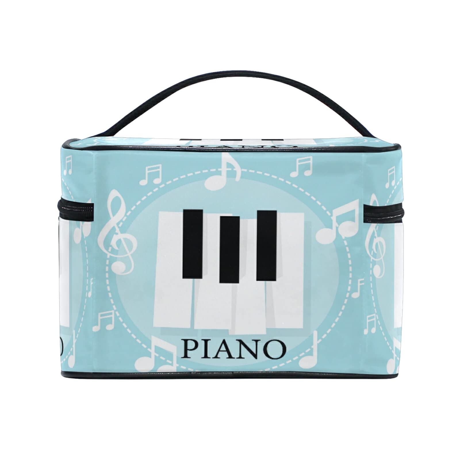 Stylish Piano Keyboard Makeup Bag for Women - Waterproof Cosmetic & Toiletry Travel Organizer - Perfect for Travel, Gym, and Daily Use