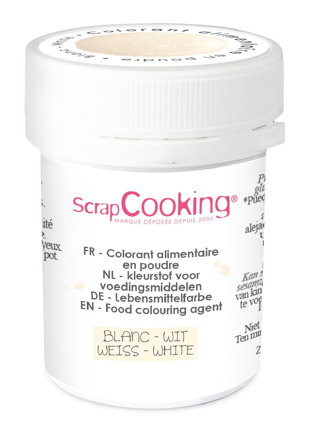 Premium White Food Coloring Powder - 5g | Natural & Safe for Baking, Cake Decorating, and DIY Crafts