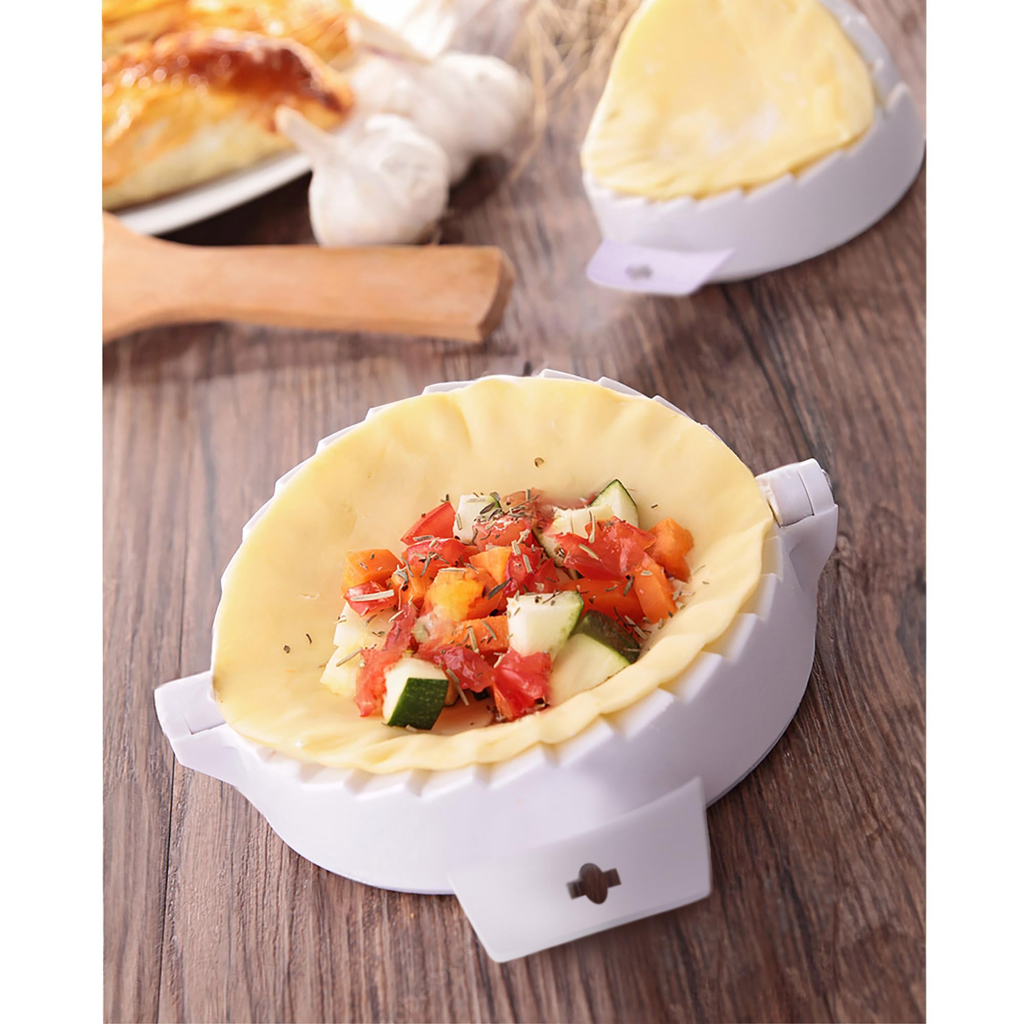 HIC Kitchen Grande Empanada Maker - Large Dough Press for Empanadas, Ravioli, Pierogi, Turnovers & Dumplings | Perfect for Home Cooking, Party Snacks & Meal Prep