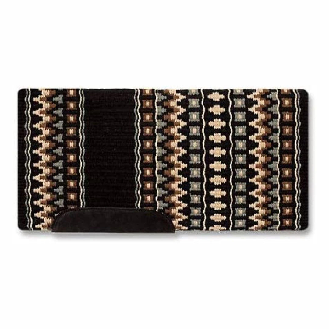Mayatex Domino Wool Saddle Blanket - Premium Horse Riding Blanket for Western & English Equestrian - Perfect for Trail Riding, Rodeos & Ranch Work