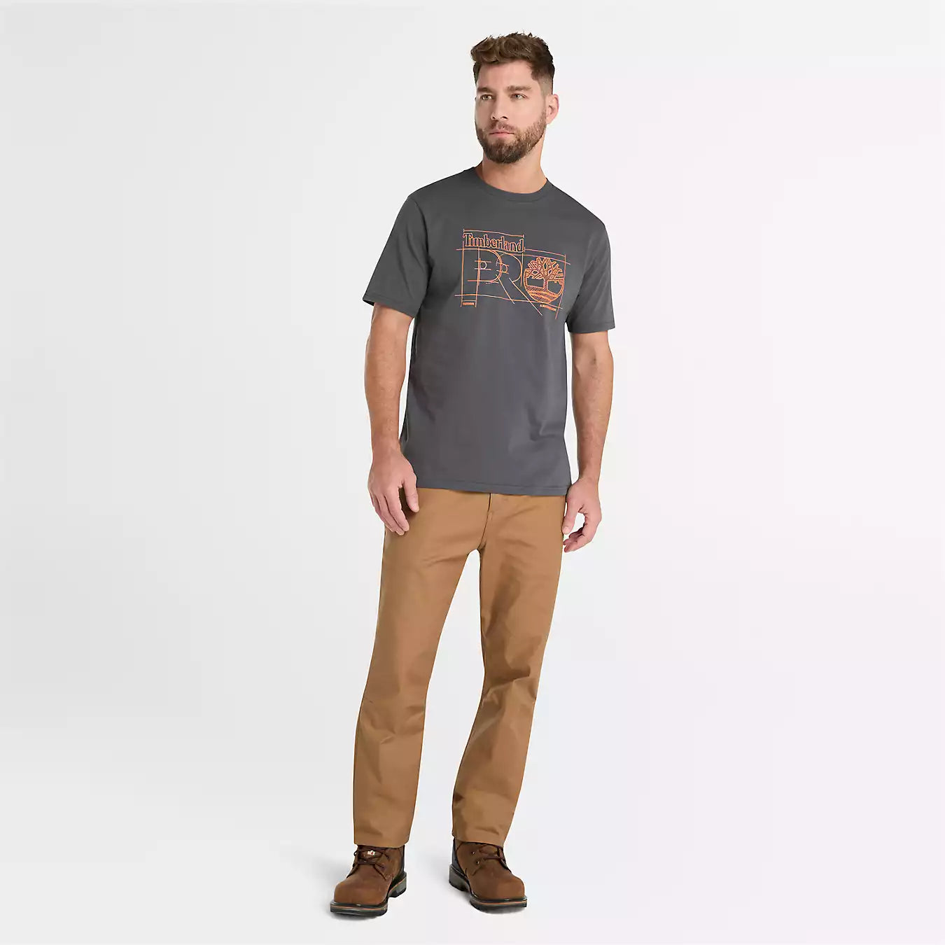 Timberland PRO Men's Innovation Blueprint T-Shirt - Breathable Work Shirt for Construction, Hiking & Outdoor Activities | Durable Cotton Tee for Men