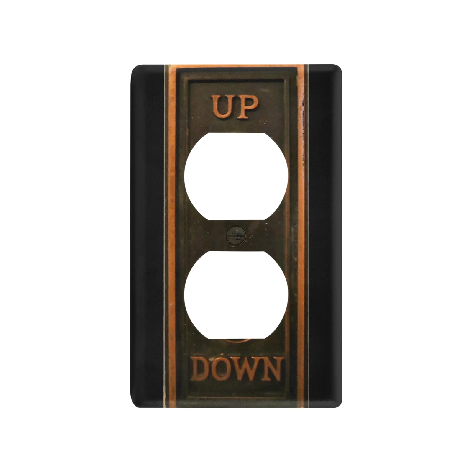 Childproof Electrical Outlet Cover Plate - Decorative Light Switch Cover for Home, Office & Nursery - Safety Wall Plate for Baby Proofing & Home Decor