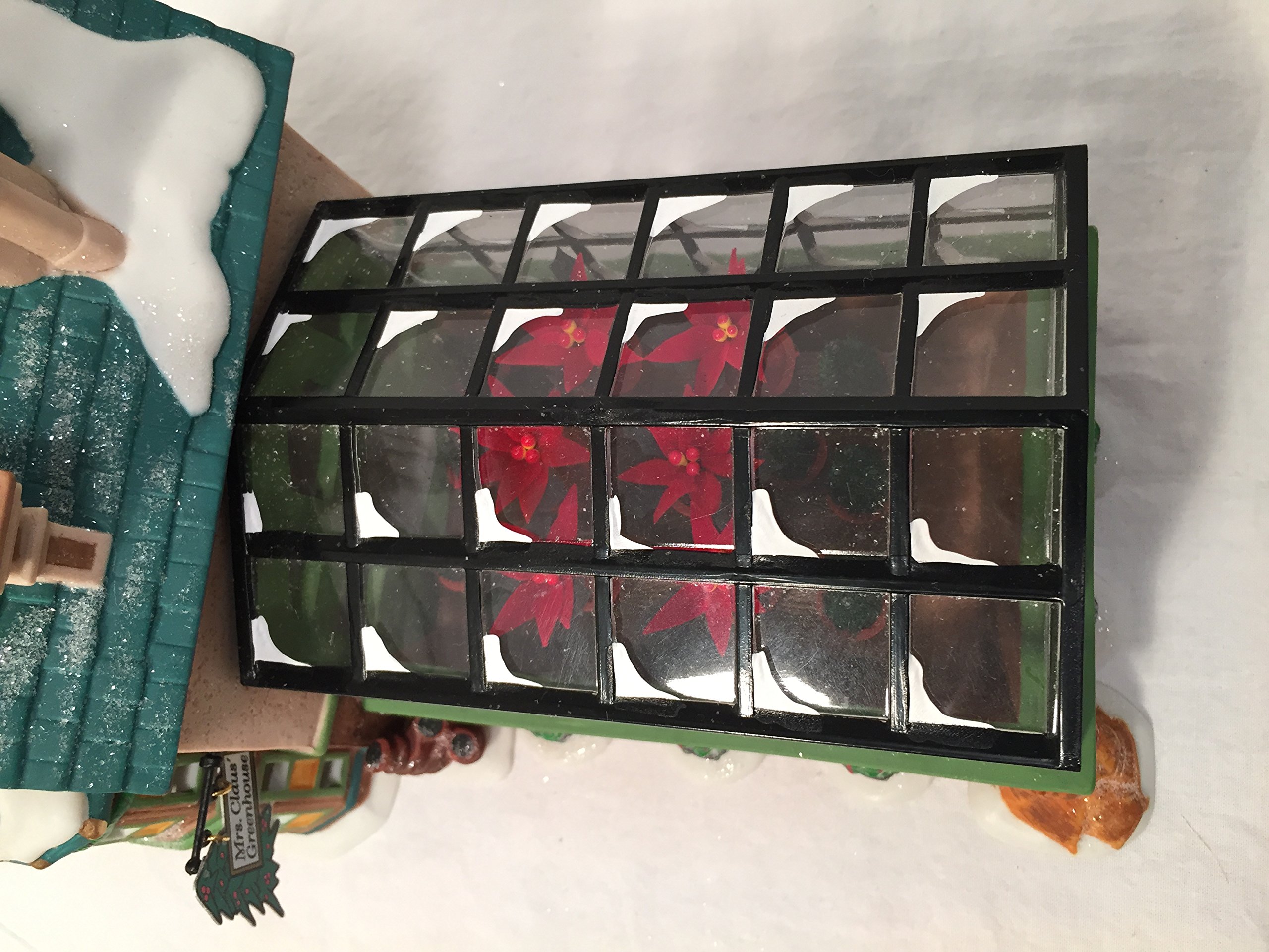Department 56 Mrs. Claus' Greenhouse Collectible - Christmas Village Decoration 56.56395 | Perfect for Holiday Displays, Winter Wonderland Scenes & Christmas Tree Ornaments