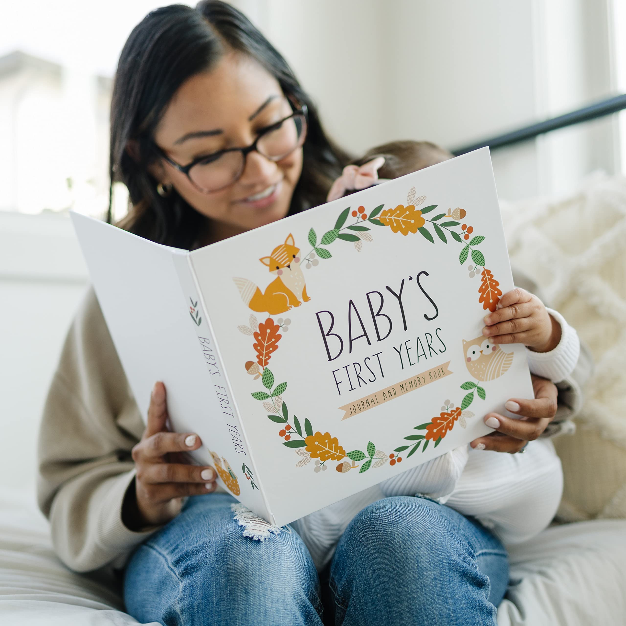 Gender Neutral Baby Memory Book for Boys & Girls – Timeless Keepsake Journal & Photo Album to Record Milestones from Birth to Age 5 – Perfect for Baby Showers, First Birthdays & Family Gift Giving