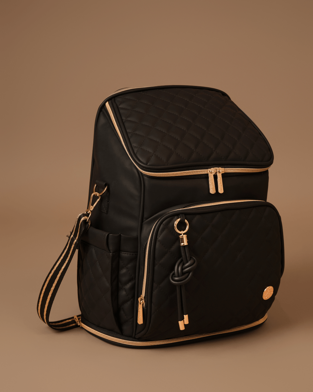 Super Trooper Diaper Bag - Large Black Baby Diaper Backpack for Moms - Perfect for Travel, Daycare & On-the-Go Parenting
