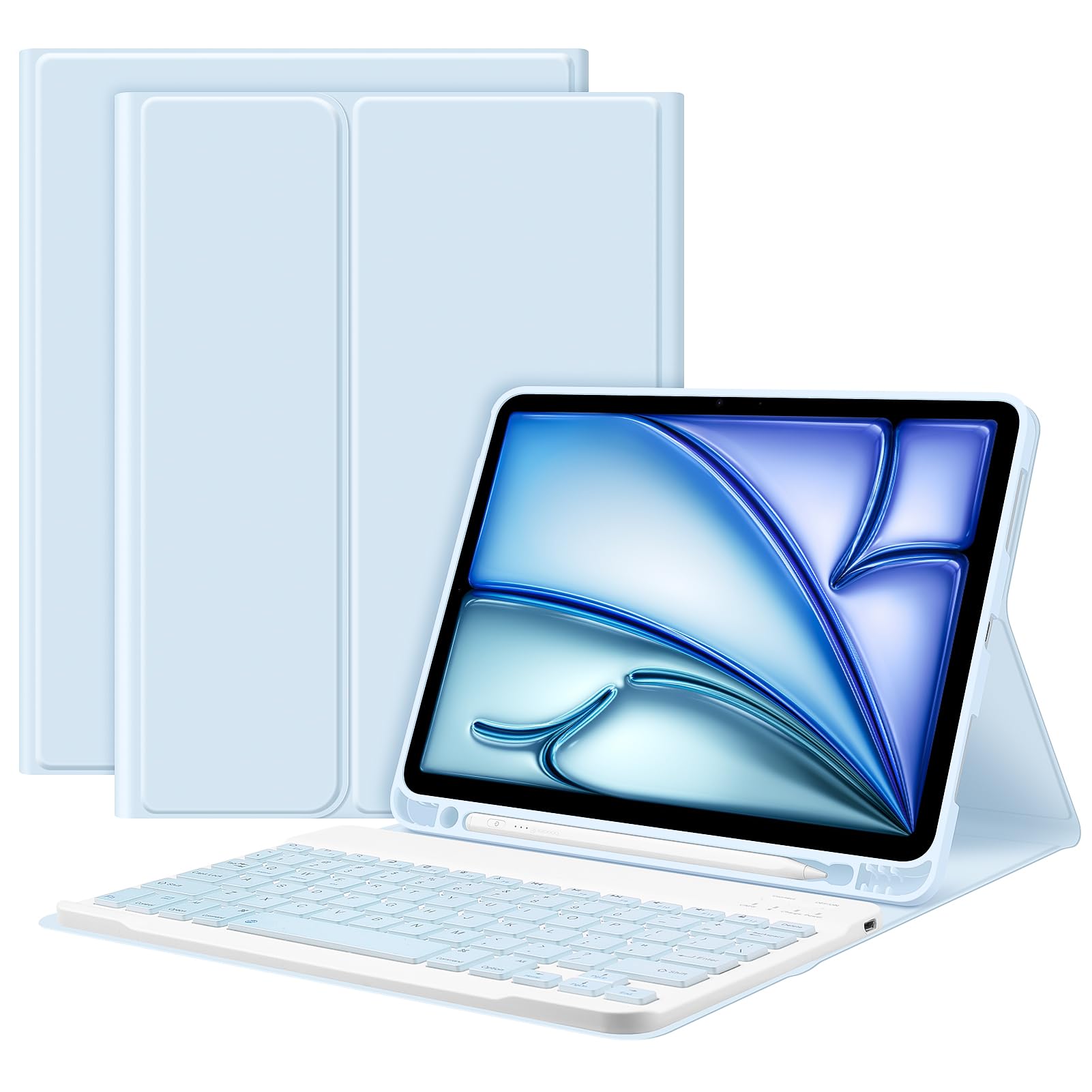 GOKOCO Detachable Bluetooth Keyboard Case for iPad Air 11