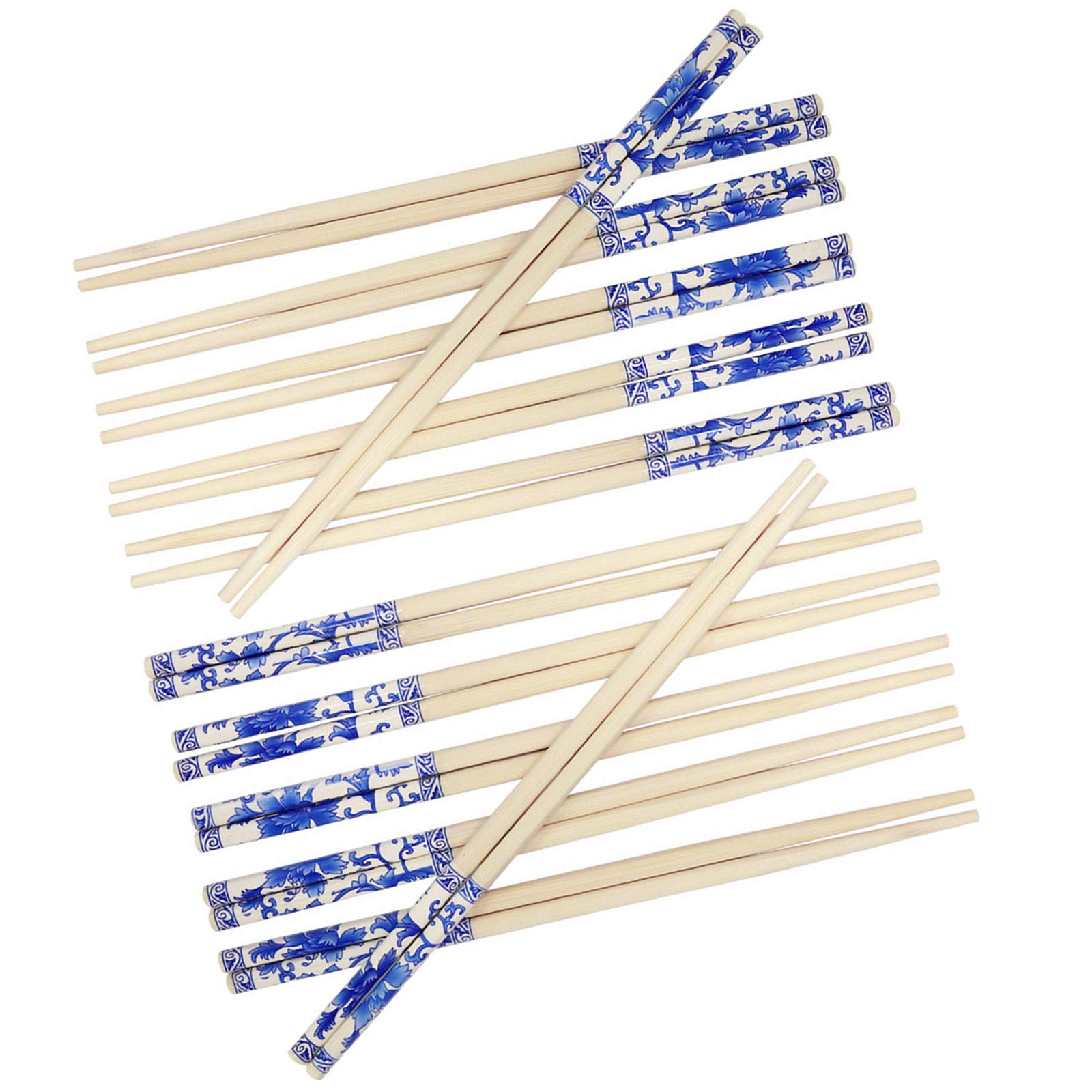 24 Pairs Bamboo Chopsticks for Sushi & Noodles - Disposable & Eco-Friendly for Travel, Picnic, Takeout