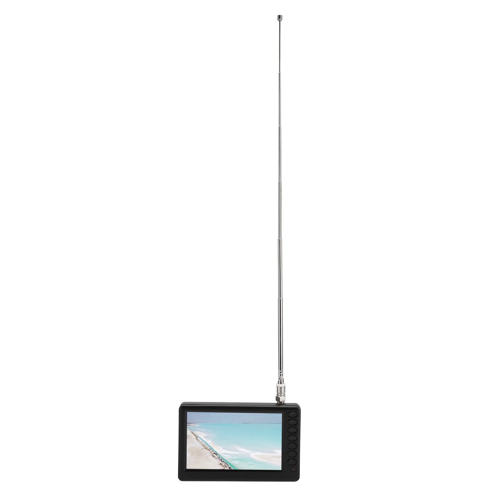 5 Inch Portable Digital TV - Rechargeable 1080P Mini TV with USB Plug & TF Card Slot | Perfect for Car, Travel, Kitchen, Camping & Outdoor Activities