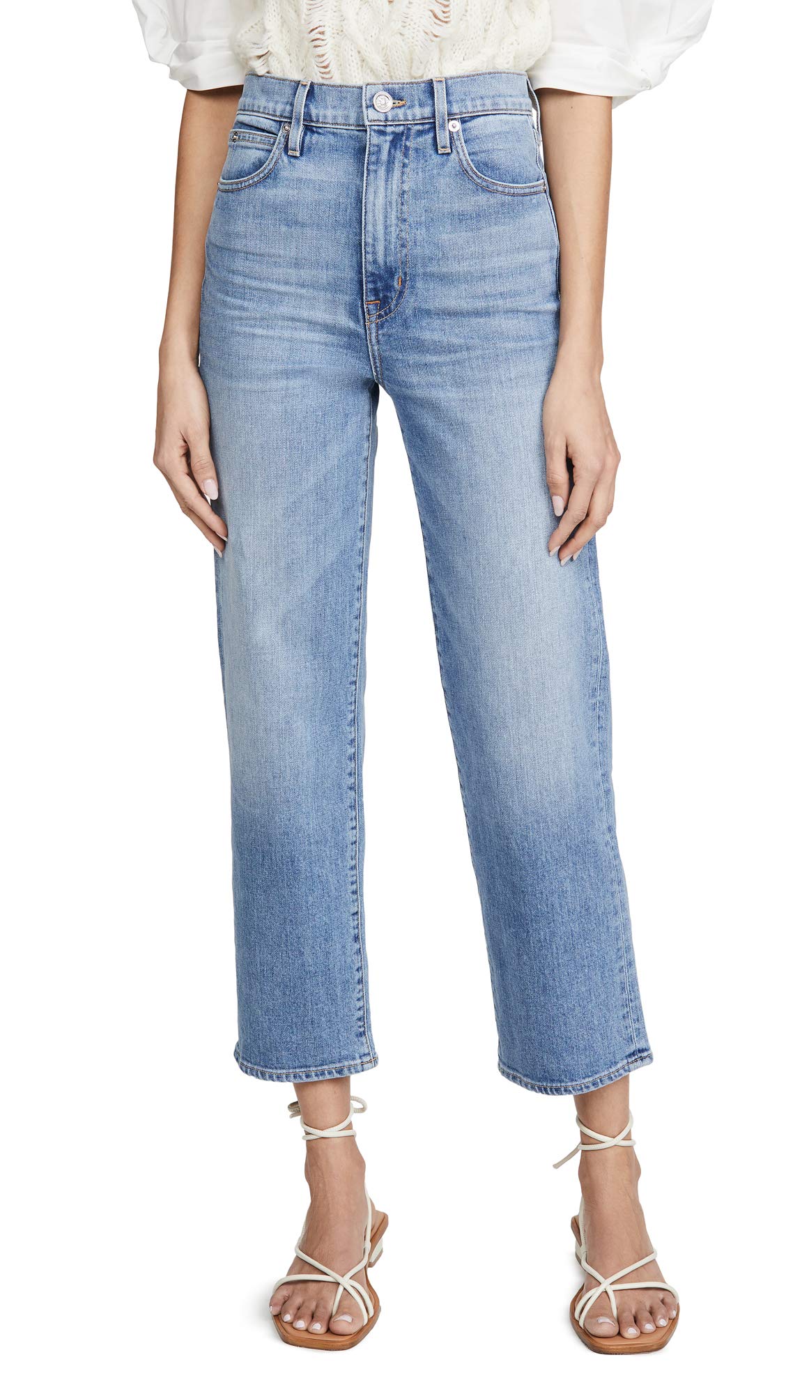 Women's High Waisted London Crop Jeans - Stretch Denim Skinny Jeans for Women | Casual & Party Wear | Perfect for Everyday Outfits and Night Out