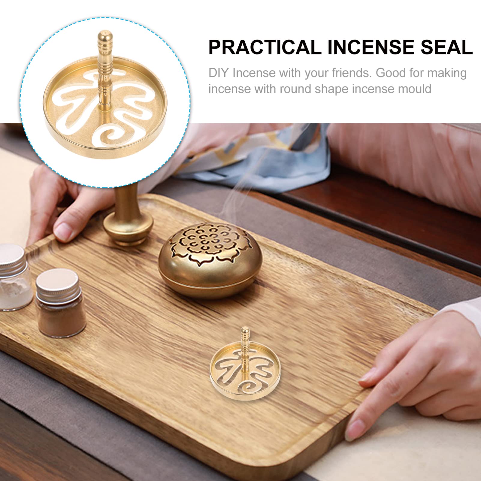 Premium Incense Press Device - Handmade Incense Seal Maker, DIY Incense Molds for Cones & Sticks - Essential Incense Making Supplies for Home, Meditation & Spiritual Practices