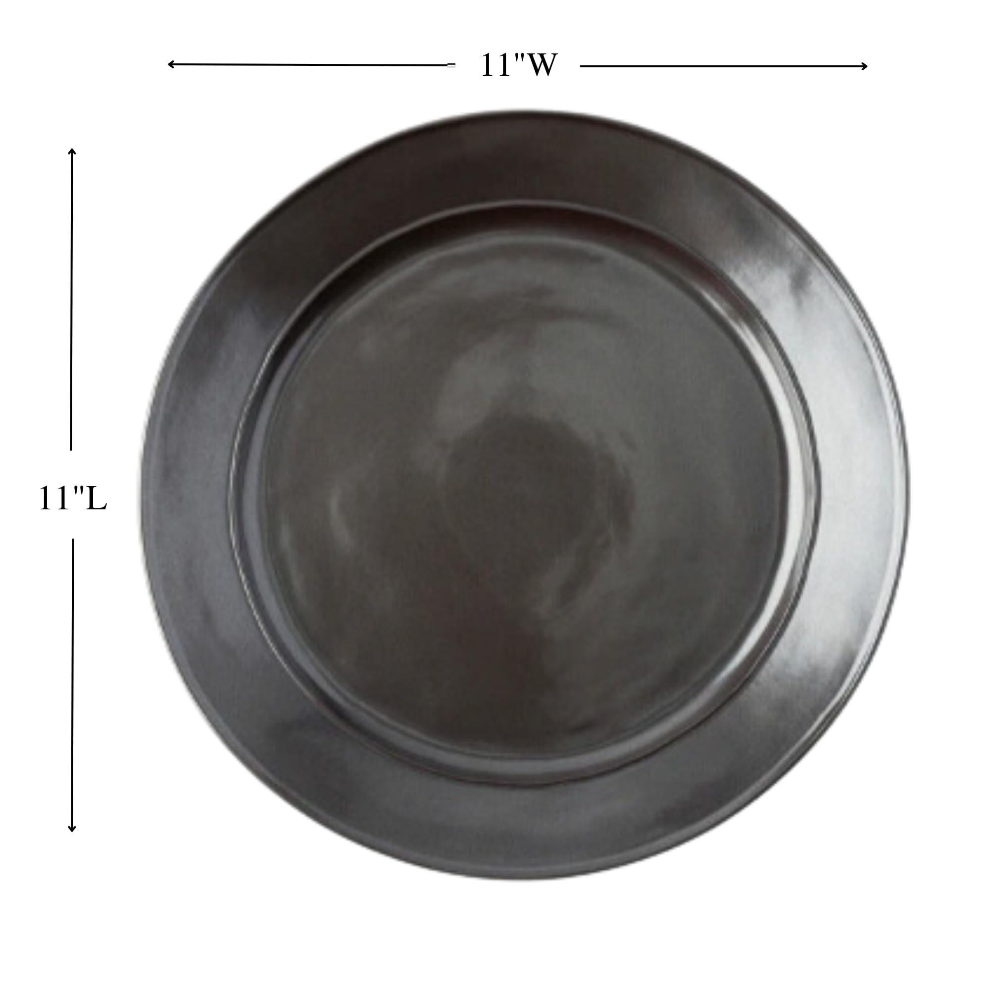 Juliska Pewter Stoneware 5-Piece Dinnerware Set - Elegant Table Setting for Fine Dining & Entertaining