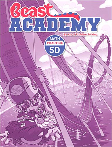 Beast Academy Grade 5 Complete Math Books Set - 8 Workbooks (5A,5B,5C,5D Guides & Practice) for Kids Learning | Homeschool & Classroom Math Curriculum