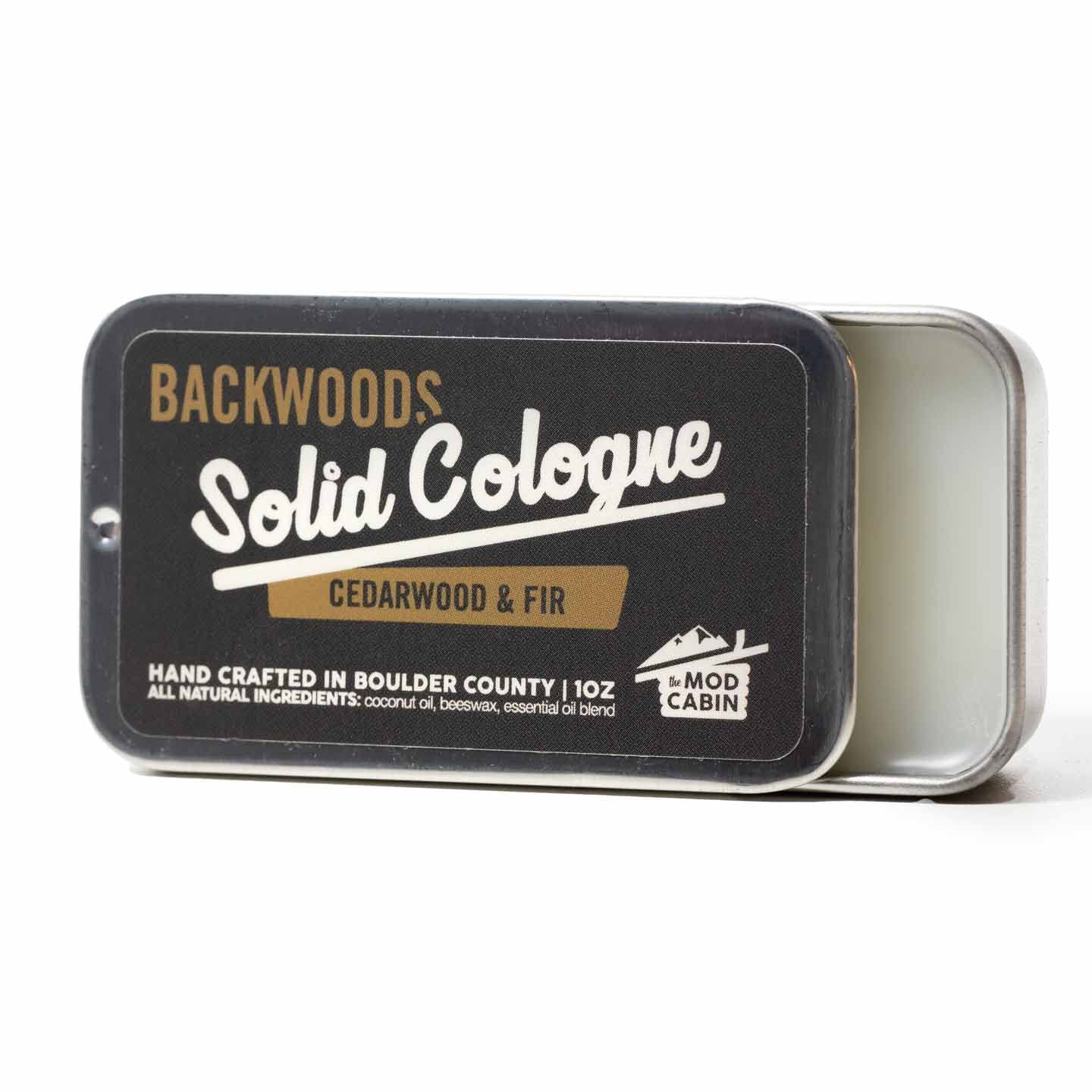 Premium Solid Cologne for Men - Backwoods Scent, Long-Lasting Fragrance, Natural Ingredients | Perfect for Travel, Gym, Office & Everyday Use