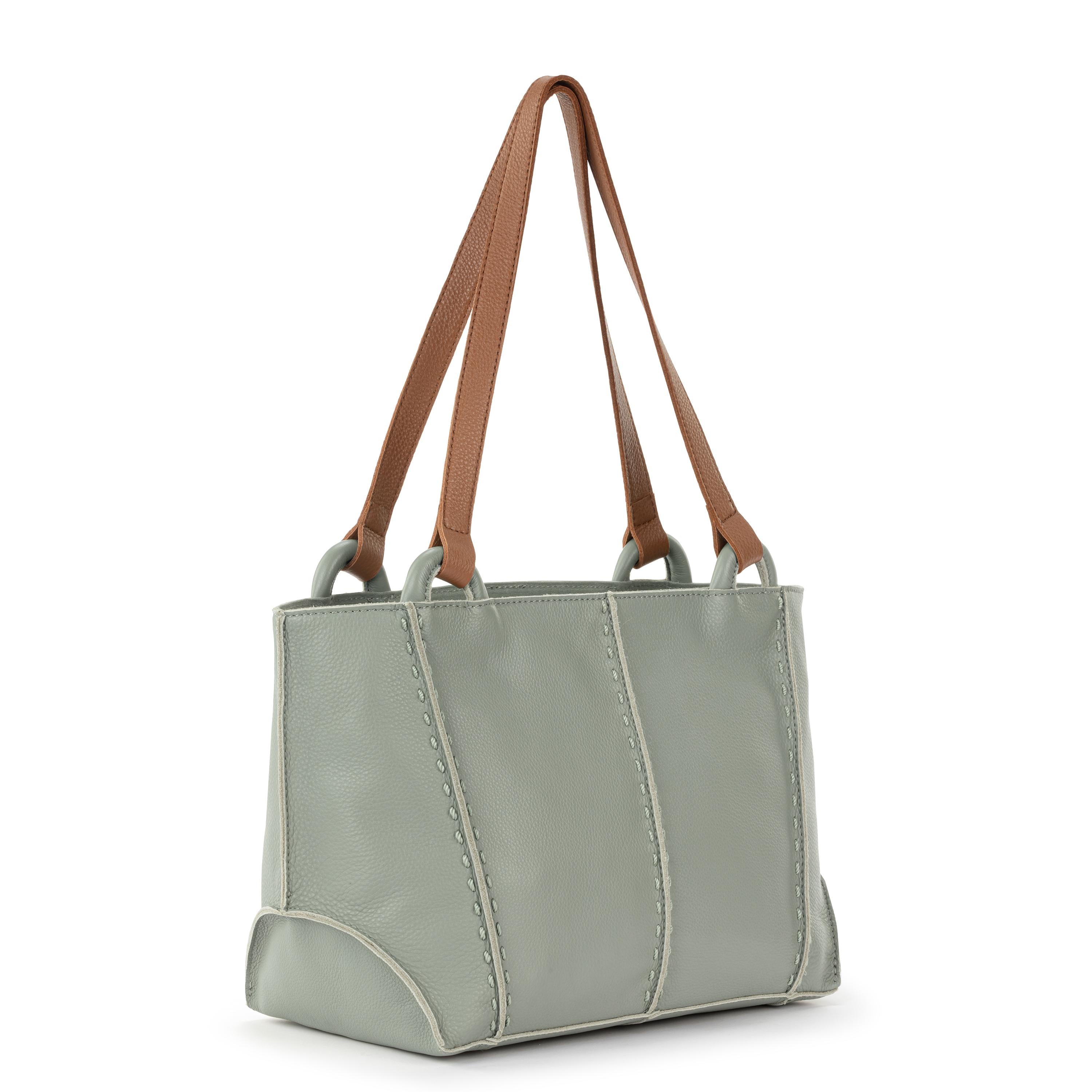 Los Feliz Genuine Leather Satchel Bag - Meadow Green Crossbody Purse for Women, Perfect for Work, Travel & Everyday Use